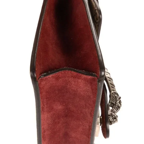 Gucci Blooms Dionysus Beige Burgundy Supreme Canvas Shoulder Bag - Picture 7 of 10